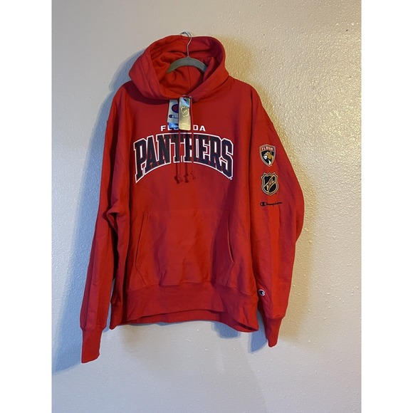 Florida Panthers Champion 23 Reverse Weave Hooded Sweatshirt Men's XL NWT - Picture 1 of 8